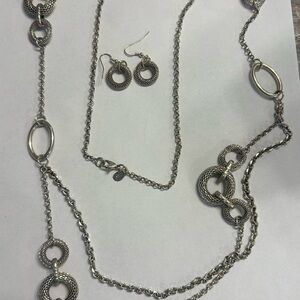 Elegant Silver Jewelry Set